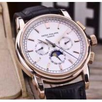 雑誌掲載アイテム 2026 Patek Philippe パテックフィリップ 6針クロノグラフ 男性用腕時計 6色可選