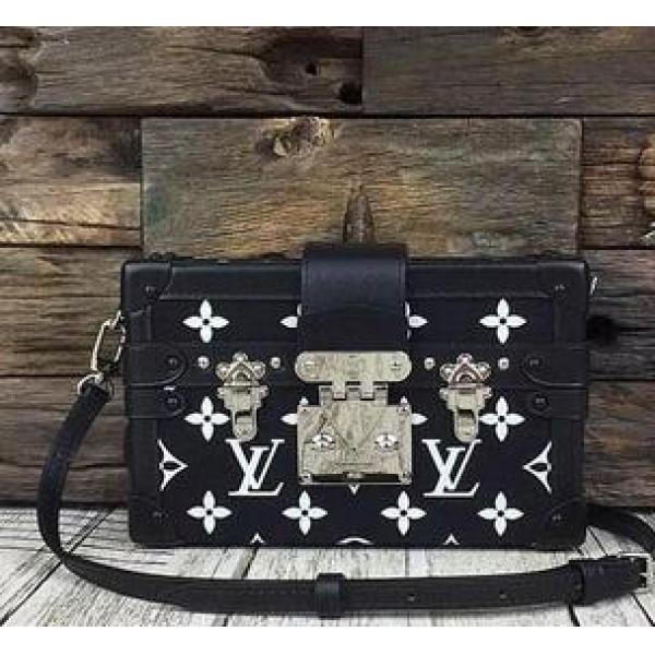 完成度の高い逸品　ルイヴィトン　プティット・マル　キャンバス　モノグラム　手触りの柔らかい旅行バッグ　ブラック.