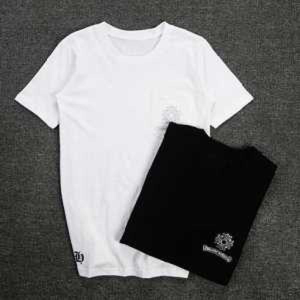 お洒落な存在感 2026春夏 クロムハーツ CHROME HEARTS 半袖Tシャツ 男女兼用 2色可選