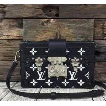 完成度の高い逸品　ルイヴィトン　プティット・マル　キャンバス　モノグラム　手触りの柔らかい旅行バッグ　ブラック.