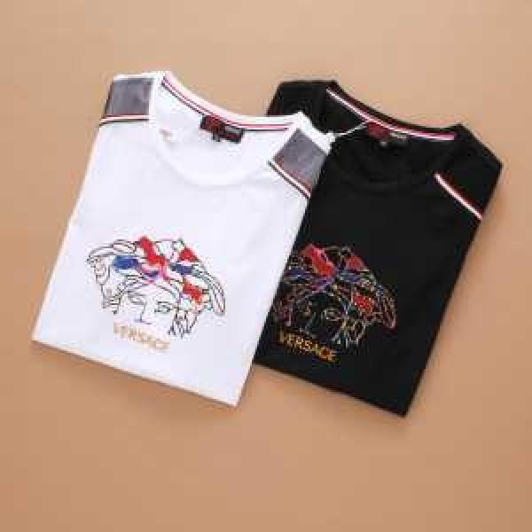 SALE開催   2026春夏 ヴェルサーチVERSACE  半袖Tシャツ 2色可選