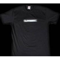 シンプルなデザイン　シュプリーム モーションロゴ　通気性抜群のＴシャツ　ブラック.