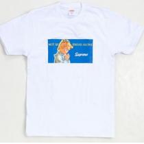 大人の落ち着いたシュプリーム伸縮性も抜群な Tシャツ  ホワイト.