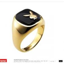 2026 高級感ある SUPREME&amp;PLAYBOY リング/指...