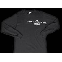 耐久性を誇るシュプリーム ×コムデギャルソン　夏に欠かさないＴシャツ ブラック.