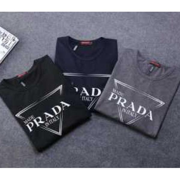 高評価の人気品 プラダ PRADA  高い耐久性ある長袖Tシャツ 3色可選