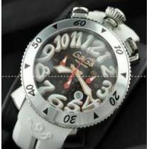 絶大な人気ガガミラノ コピーGaGaMILANO 　6針クロノグラフ ラバー　腕...