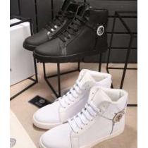 目玉商品 2026秋冬 ヴェルサーチ VERSACE ハイトップシューズ 2色可...