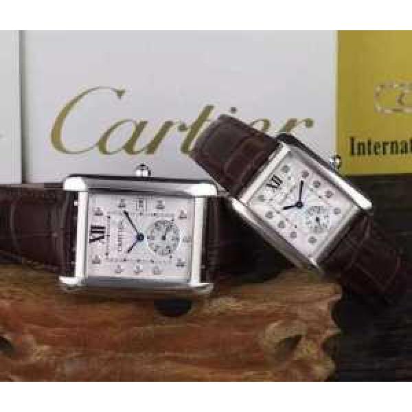 2026 SALE開催 カルティエCARTIER 恋人腕時計 輸入クオーツムーブメント 多色選択可