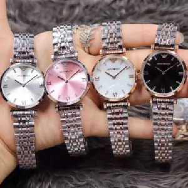 2026新作アルマーニ ARMANI◆モデル愛用◆ 輸入クオーツムーブメント 女性用腕時計 ステンレス 32mm*8mm