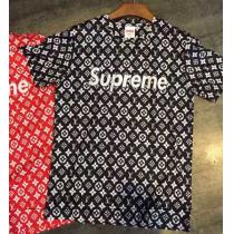 親和性抜群なSupreme x LV BOX LOGO Tee シュプリーム 　半袖Tシャツ 2色可選.心地はまさに大人の