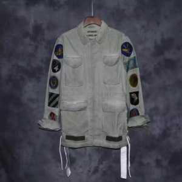 人気ブランド 2026春夏 オフホワイト OFF-WHITE ブルゾン ロングコート ビンテージ加工