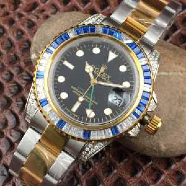 大注目！ ロレックス ROLEX ダイヤ付き時計ケース 日付表示 腕時計 2色可選 2026春夏