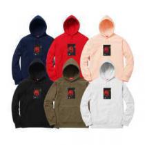 4色可選 supreme x Araki Rose プルオーバーパーカー 男女兼...