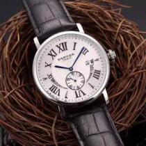 豊富なサイズ 2026春夏 カルティエ CARTIER 男性用腕時計 牛革布地ベ...