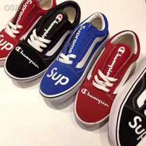 Vans X Champion X Supreme 2026ss高級ダウンのフィルパワーについて  old skool 男女兼用 4色可選 スニーカー