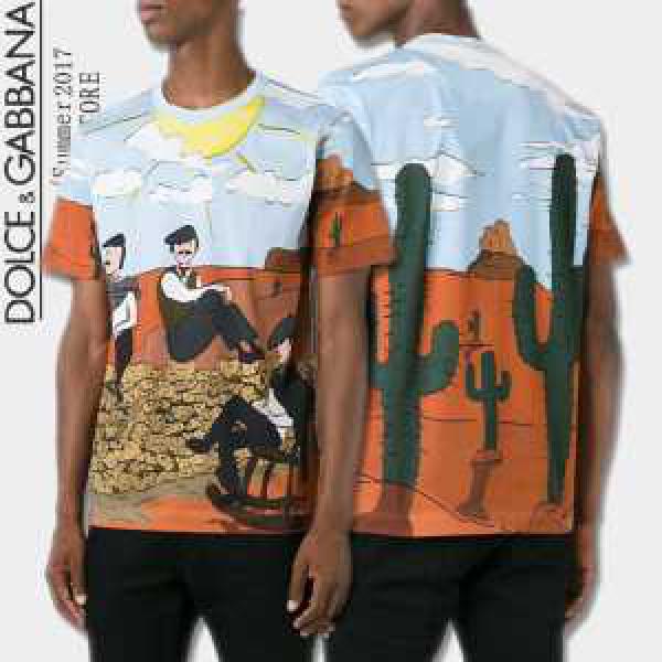 17春夏 ドルチェ＆ガッバーナ DOLCE&GABBANA 長く愛用できる 半袖Tシャツ