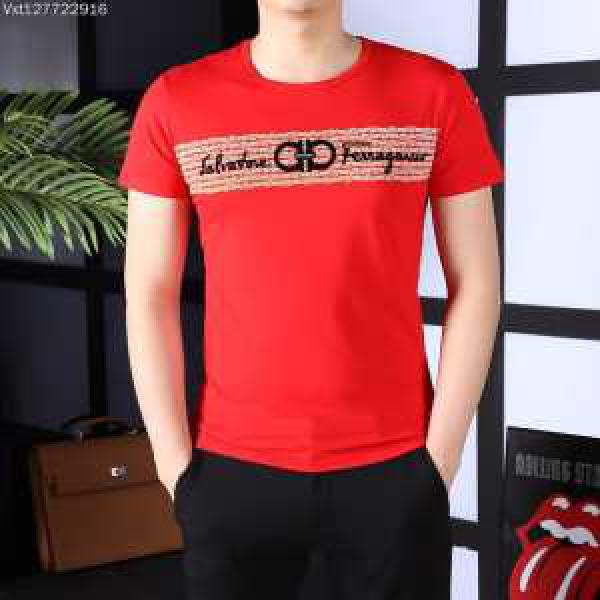 3色可選 フェラガモ FERRAGAMO 半袖Tシャツ 2026春夏 モデル大絶賛?