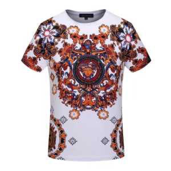 17 3色可選 耐久性のある 半袖Tシャツ ヴェルサーチ VERSACE