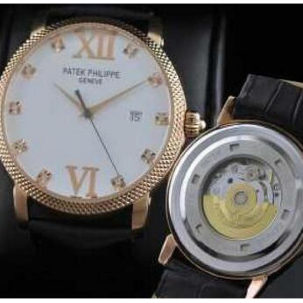 貴重なPATEK PHILIPPEパテックフィリップ時計 メンズ　腕時計本革ベルト