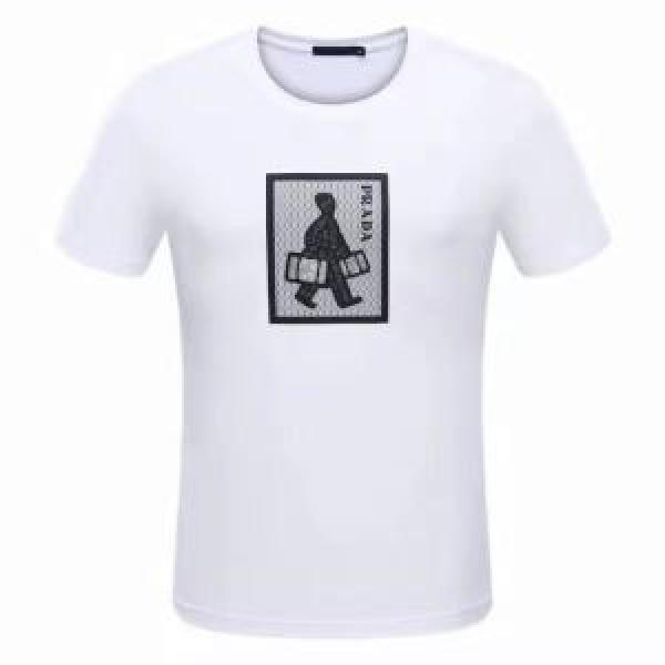 2026 半袖Tシャツ 肌触りの気持ちい? PRADA プラダ 最安値に挑戦 2色可選
