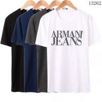 半袖Tシャツ 2026 アルマーニ ARMANI 頑丈な素材 4色可選 お買い得...
