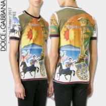 希少 半袖Tシャツ 2026春夏 Dolce&Gabbana ドルチェ＆ガッバー...