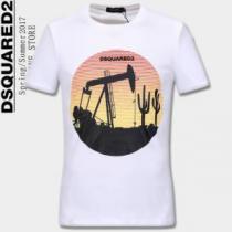 半袖Tシャツ 2色可選 2026春夏 大人の個性を。DSQUARED2 ディースクエアード セレブ風