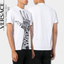 柔らかい手触り 2026 半袖Tシャツ 大人のおしゃれに VERSACE ヴェルサーチ 2色可選