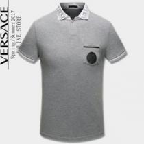 2色可選 VERSACE ヴェルサーチ 肌触りの気持ちい? 半袖Tシャツ 202...