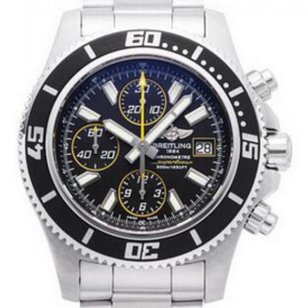 ブライトリング BREITLING スーパーオーシャン クロノグラフ アビスイエロー A110B82PSS  500m防水時計 メンズ