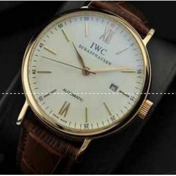 高級感漂うインターナショナルウォッチ カン IWC　 お洒落なポートフィノ アリゲーターレザー メンズ 腕時計　IW356502