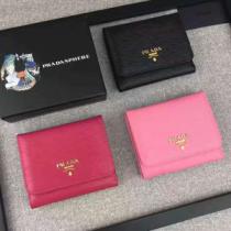 赤字超特価2026 おすすめ/オススメプラダ PRADA 二つ折り財布 3色可選