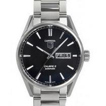 高級感 タグ・ホイヤー TAG HEUER カレラ キャリバー5  WAR201E.BA0723  デイデイト搭載の3針モデル 41mm 時計 メンズ