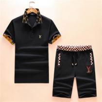 LOUIS VUITTON 半袖ポロシャツ 上下セット 激安大特価2026 2色...