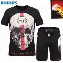 超人気美品◆2026春夏 フィリッププレイン PHILIPP PLEIN  上下セット半袖 3色可選