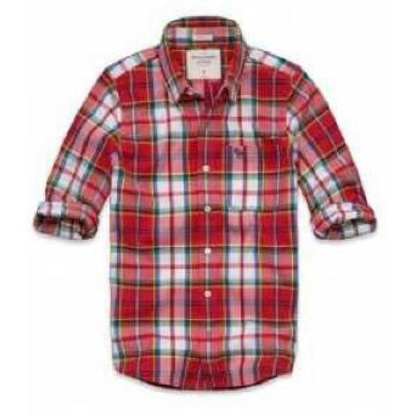 限定品　ABERCROMBIE&FITCH アバクロンビー&フィッチ　目を引く珍しい半袖シャツメンズブランド