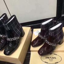 着心地抜群 2026秋季超人気 プラダ PRADA ブーティー2色可選足馴染みの...