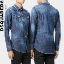 DSQUARED2 デニムジャケット 2026秋冬季超人気柔らかい手触り シャツ ディースクエアード