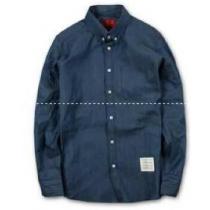 プレゼントに　トムブラウン THOM BROWNE 　上品な光沢のある長袖シャツ...