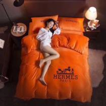 エルメス HERMES 2026新作 オリジナル 寝具セット 2色可選 4点セッ...