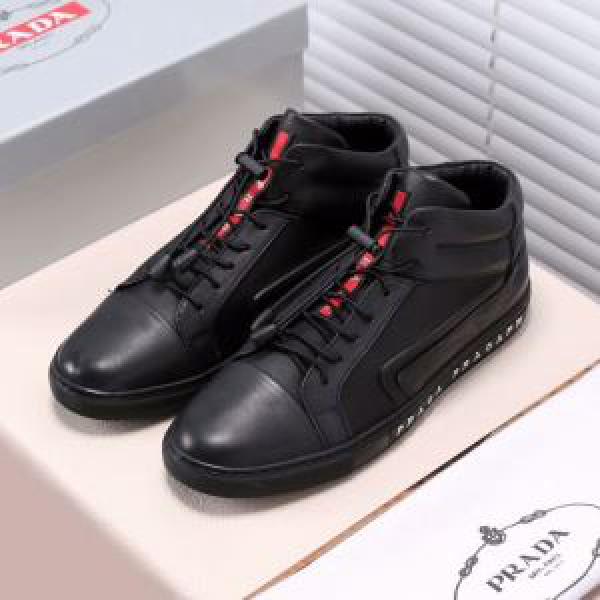 主役になる存在感 2026秋冬季超人気プラダ PRADA ハイトップシューズ