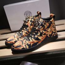 VERSACE 2026秋冬季超人気 ハイトップシューズ  ヴェルサーチ上品な輝...