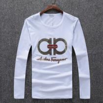 サルヴァトーレフェラガモ FERRAGAMO 2色可選 長袖Tシャツ 数に限りが...