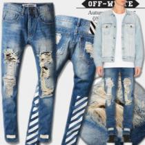 注目のアイテム オフホワイト OFF-WHITE 2026秋冬季超人気デニムパン...