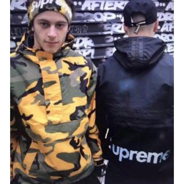 新作入荷2026 スタイリッシュ 3色可選supreme Hooded Logo Half Zip pullover17FW 大人っぼい  ダスター コート