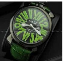 防水機能性あるガガミラノ GaGa MILANO  スリム46MM 手元で抜群のメンズ腕時計 5084.3?