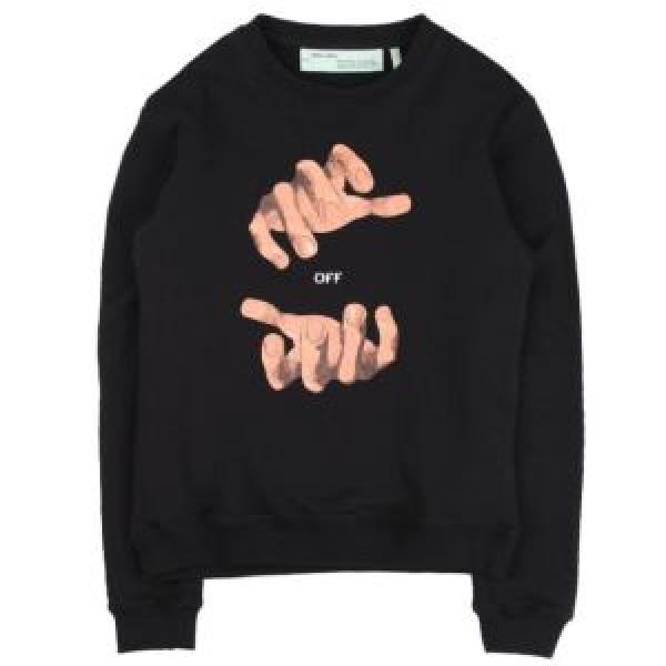 高級感演出パーカ OFF-WHITE プルオーバーパーカー 2026秋冬季超 超目玉 オフホワイト2色可選