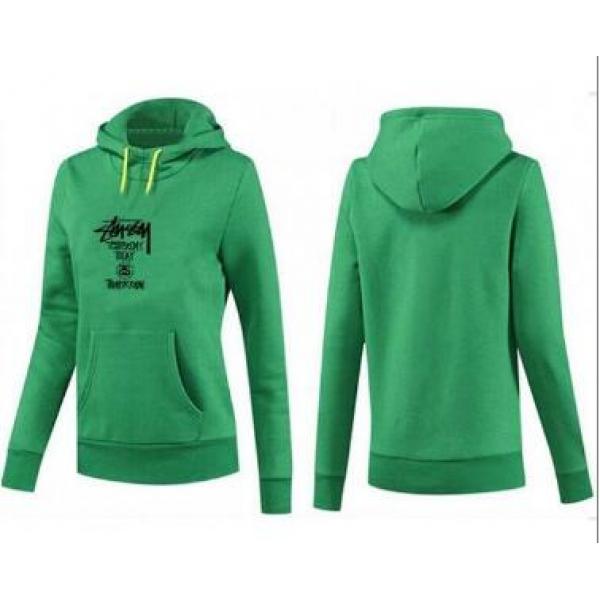 肌触りのいいステューシーパーカーレディースSTUSSY スウェットプルオーバーパーカー ストリートグリーン