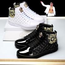 2色可選 人気定番2026ヴェルサーチ VERSACE ハイトップシューズ最安値...